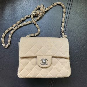 Chanel Jersey Square Mini Flap Bag